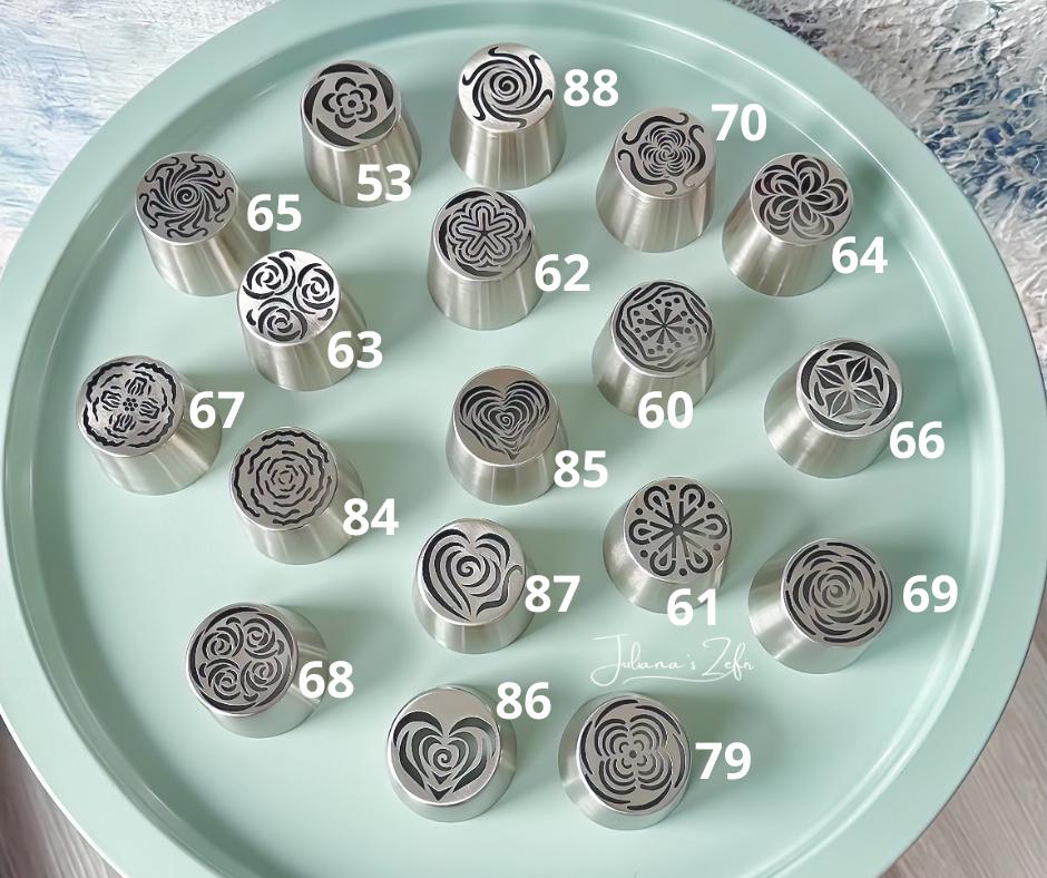 XL Russian Tulip Piping Tips, Stainless Steel Flower Nozzles