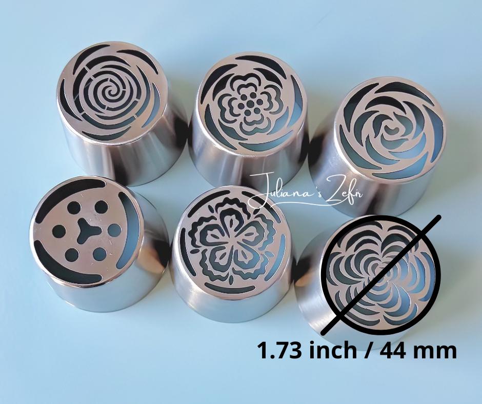 XL Russian Tulip Piping Tips, Stainless Steel Flower Nozzles