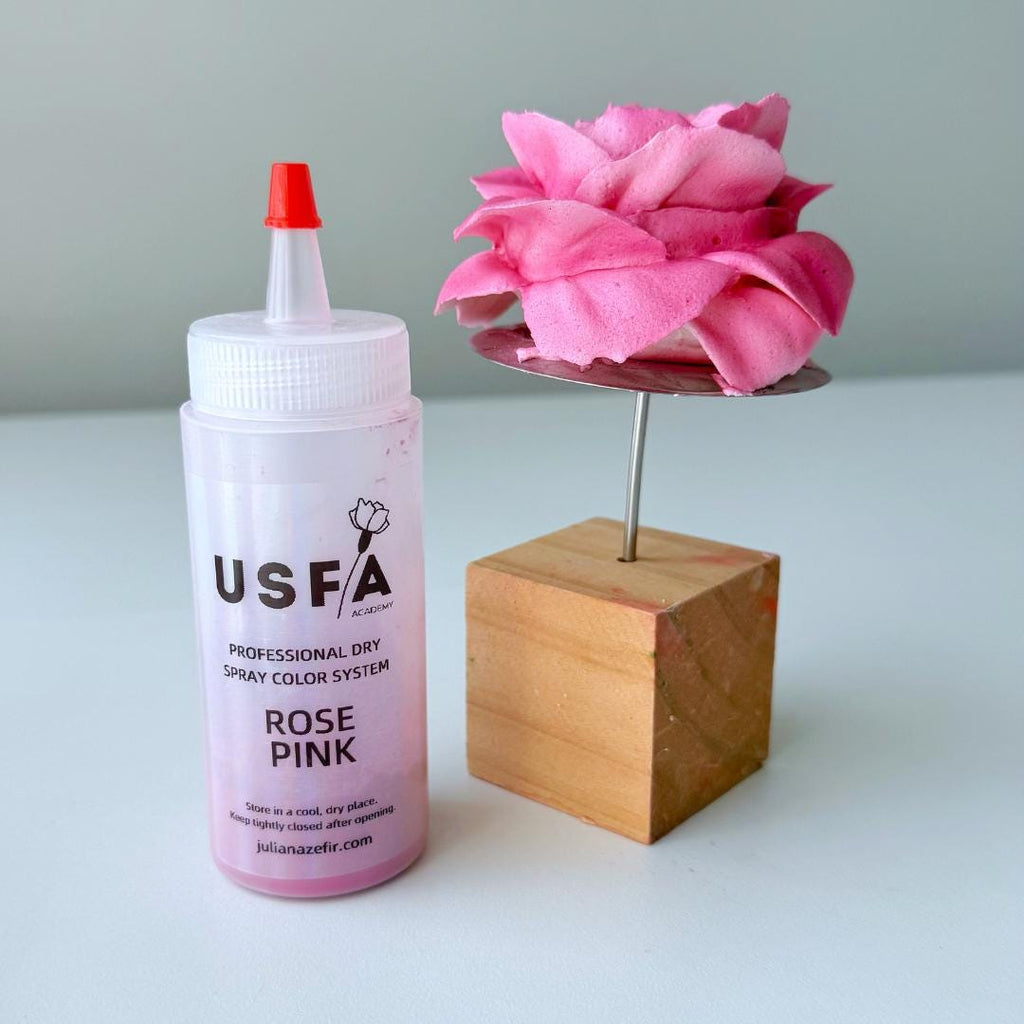 Rose Pink Dry Spray Color System – Airbrush Alternative for Piped Flowers