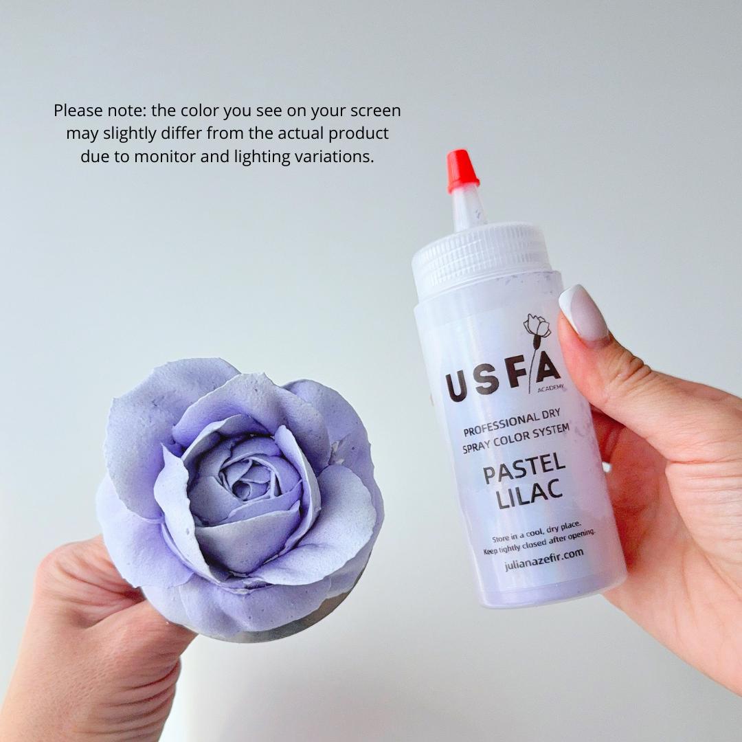 Pastel Lilac Dry Spray Color System – Airbrush Alternative for Piped Flowers