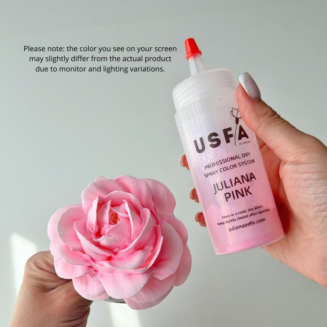 Juliana Pink Dry Spray Color System – Airbrush Alternative for Piped Flowers