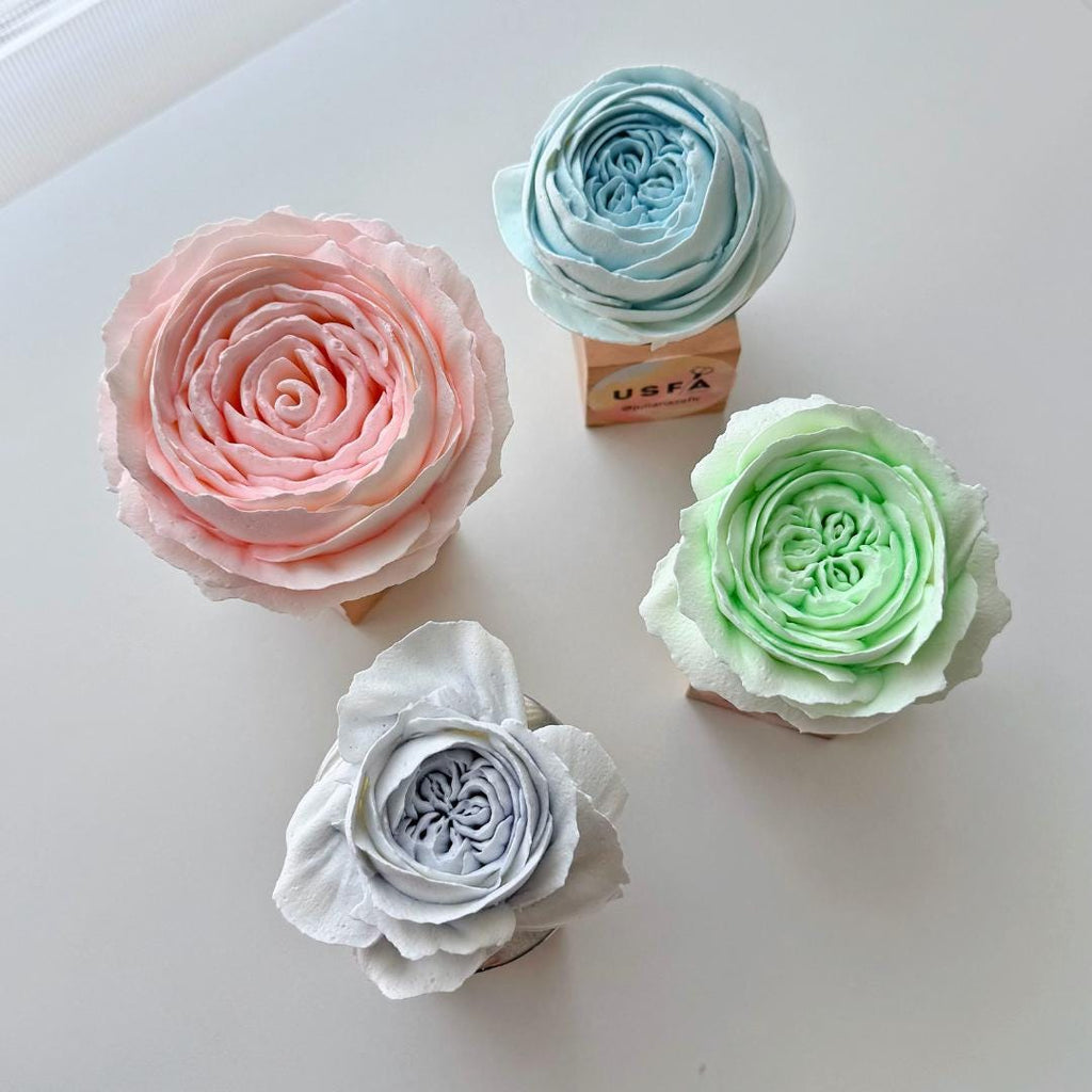 Pastel Palette Dry Spray Color System – Zefir Piped Flower Baking Decorations (Set of 5)