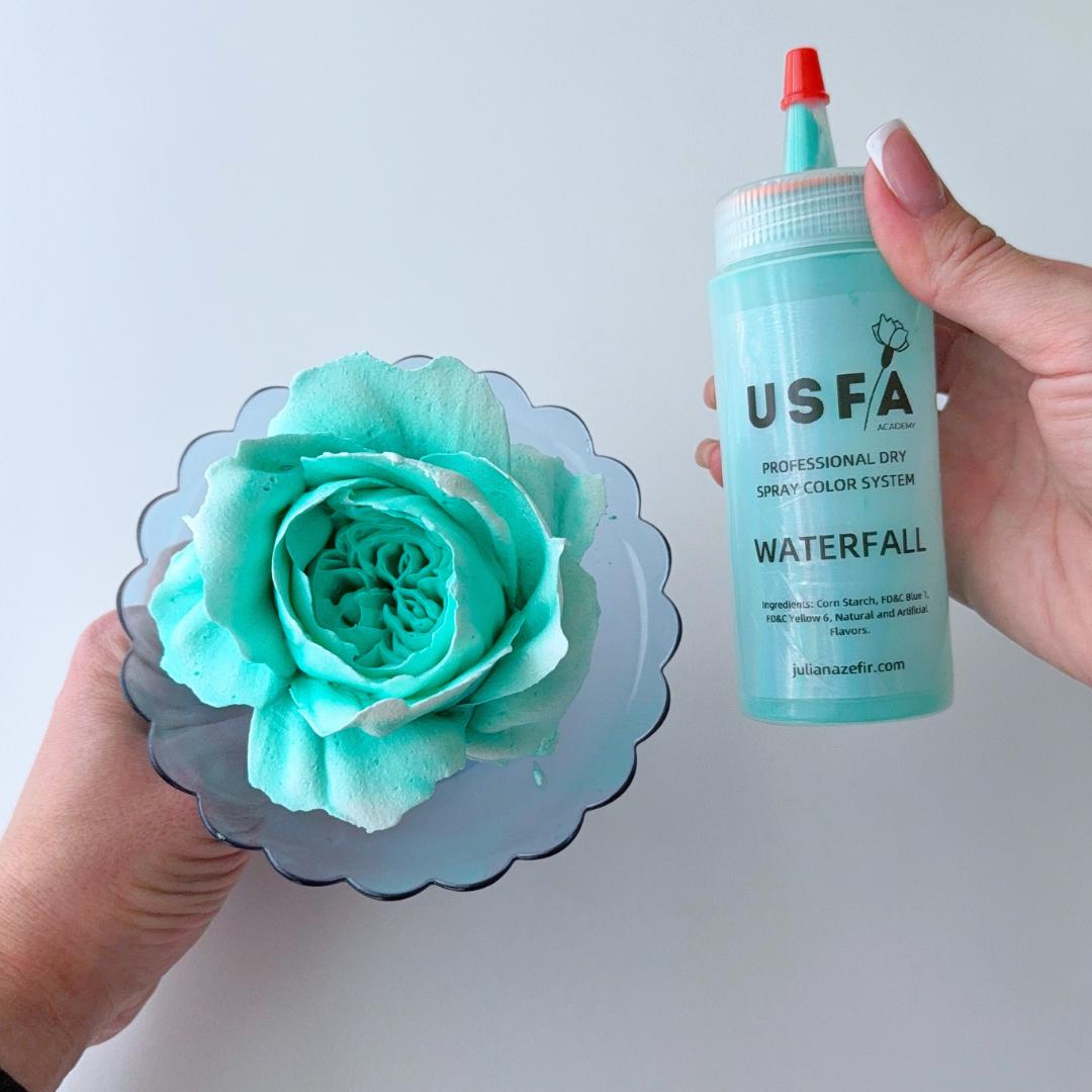 Waterfall Dry Spray Color System – Airbrush Alternative for Piped Flowers