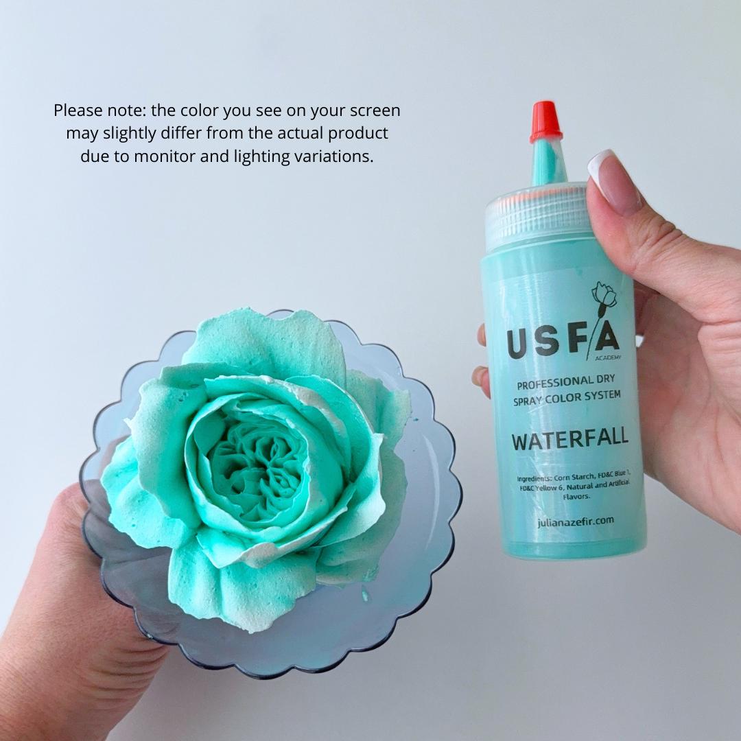 Waterfall Dry Spray Color System – Airbrush Alternative for Piped Flowers