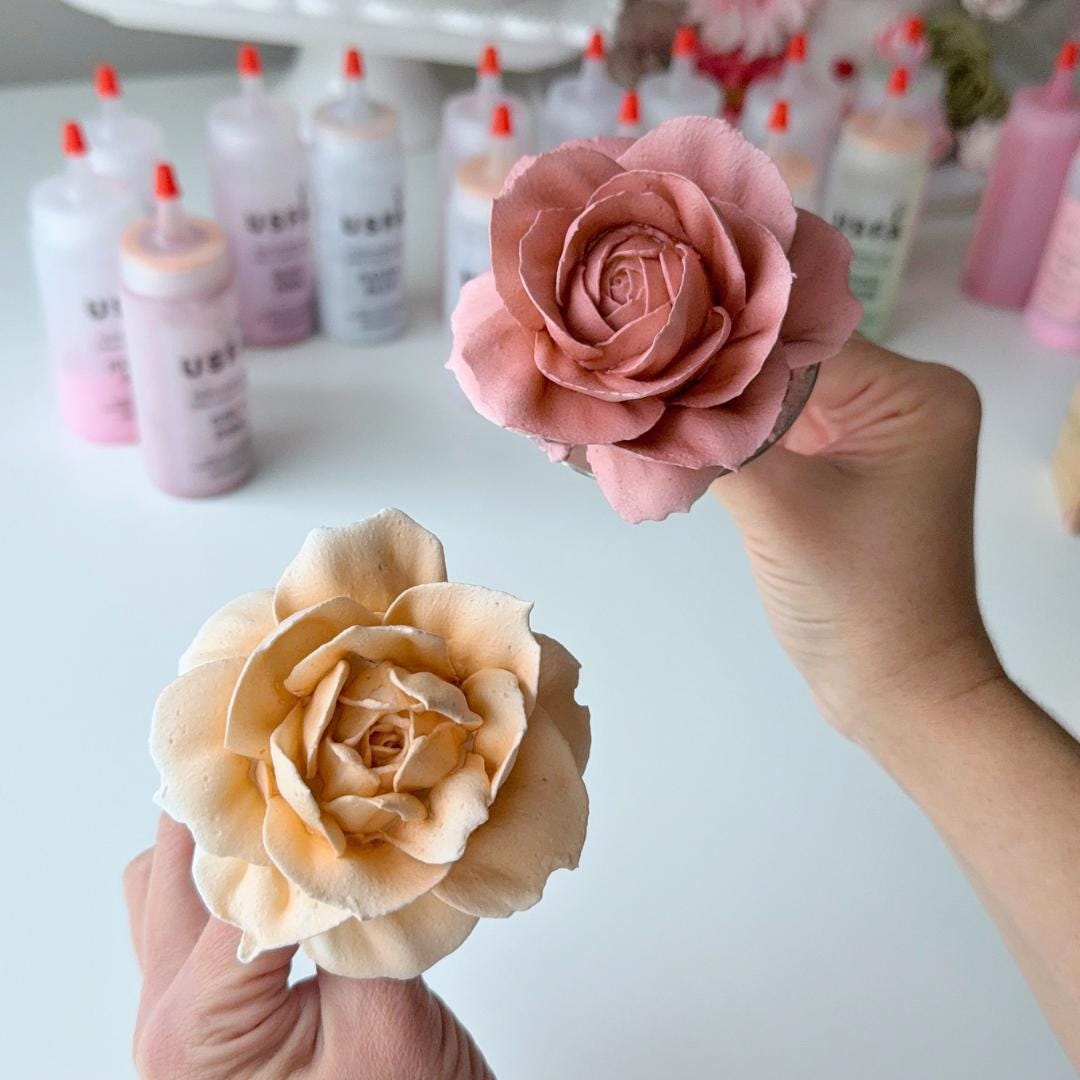 Soft Palette Dry Spray Color System – Zefir Piped Flower Baking Decorations (Set of 5)