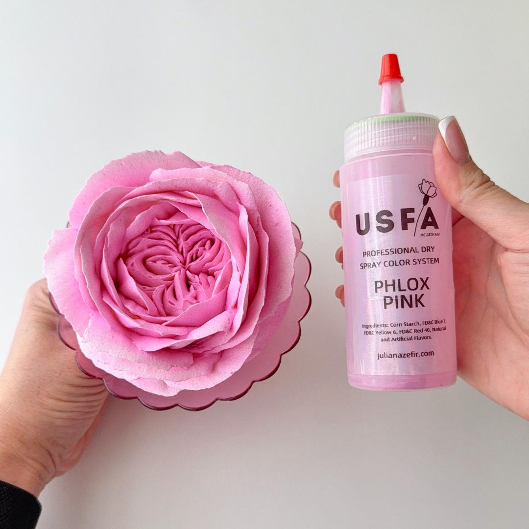 Phlox Pink Dry Spray Color System – Airbrush Alternative for Piped Flowers
