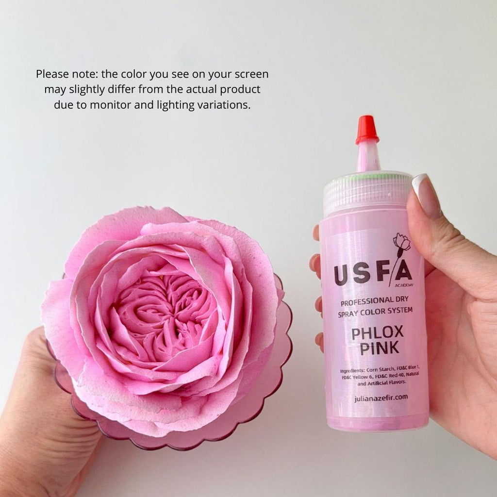 Phlox Pink Dry Spray Color System – Airbrush Alternative for Piped Flowers