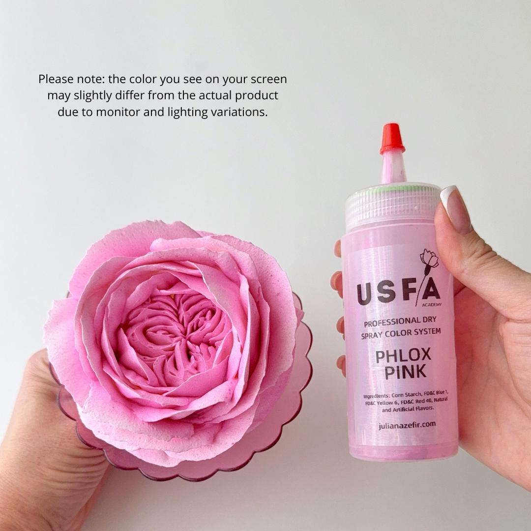 Phlox Pink Dry Spray Color System – Airbrush Alternative for Piped Flowers