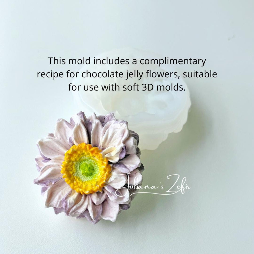 Gerbera Silicone Mold | food grade marshmallow zefir decorating tool
