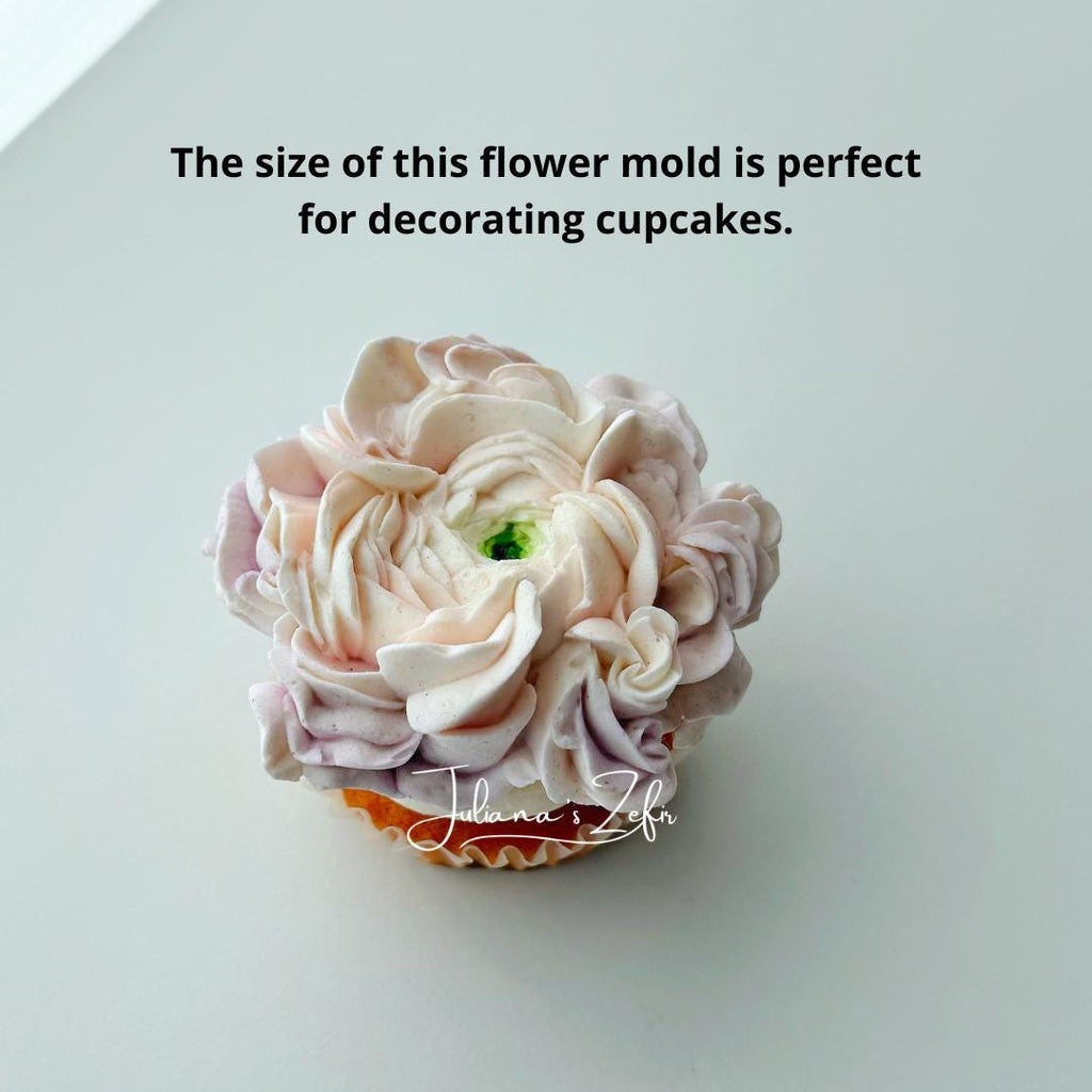 Ranunculus Silicone Mold | food grade marshmallow zefir decorating tool