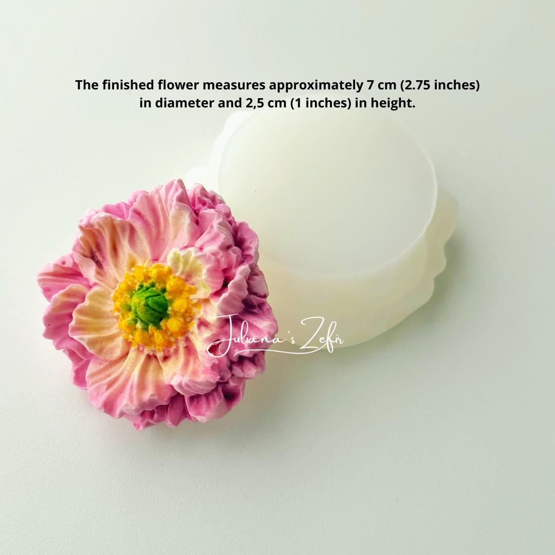 Peony First Arrival Silicone Mold | food grade marshmallow zefir decorating tool