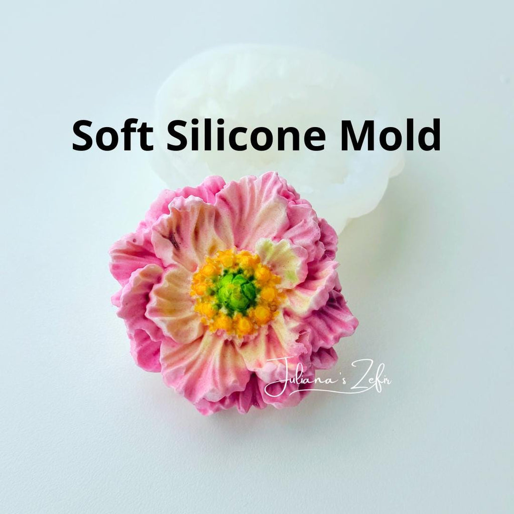 Peony First Arrival Silicone Mold | food grade marshmallow zefir decorating tool