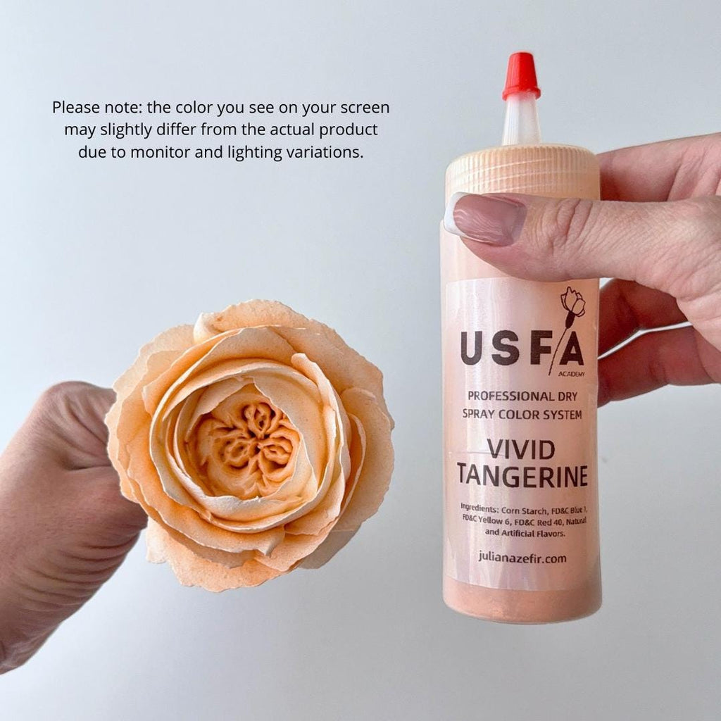 Natural Palette Dry Spray Color System – Zefir Piped Flower Baking Decorations (Set of 5)