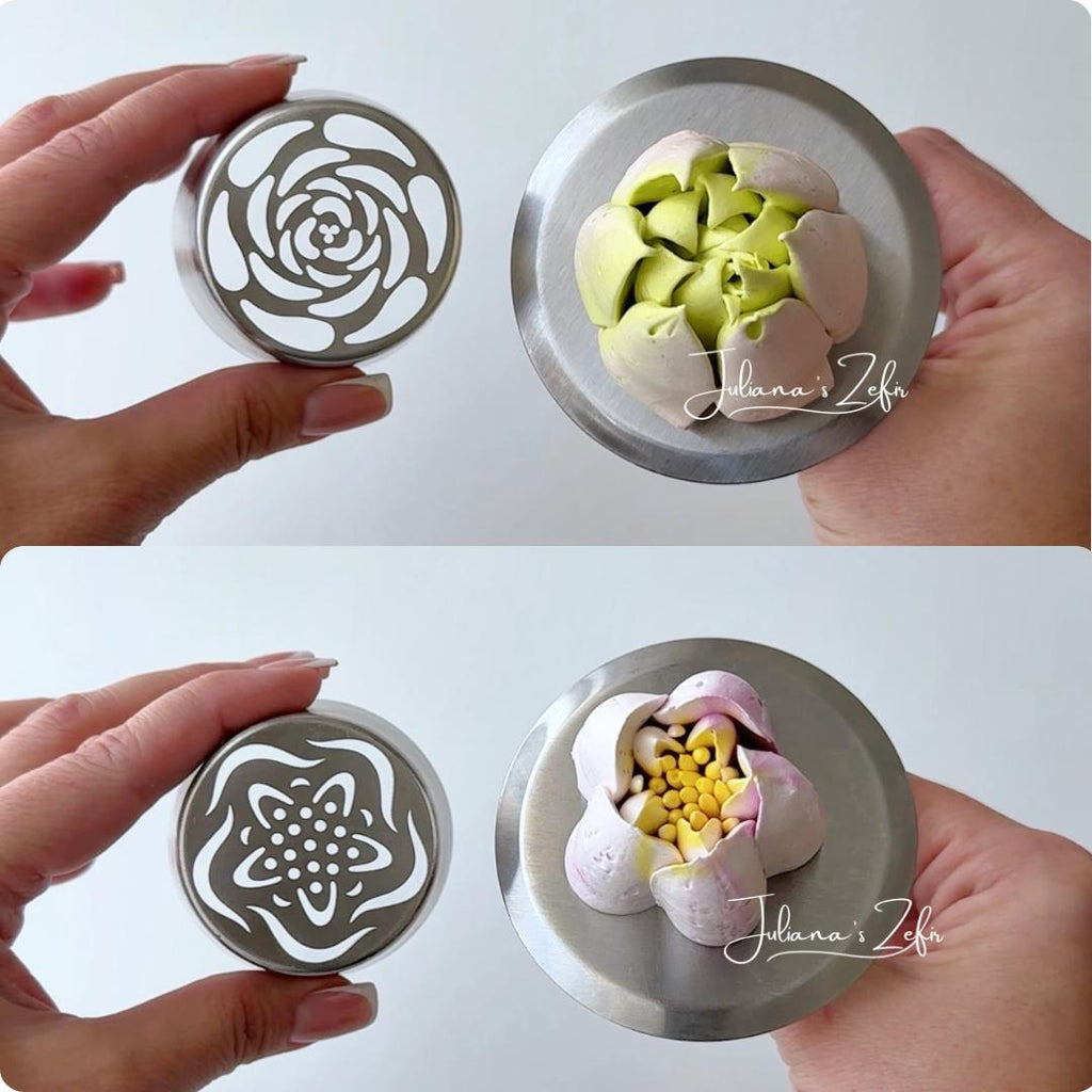 Set of 23 XL Russian Piping Tulip Tips, Stainless Steel Flower Nozzles