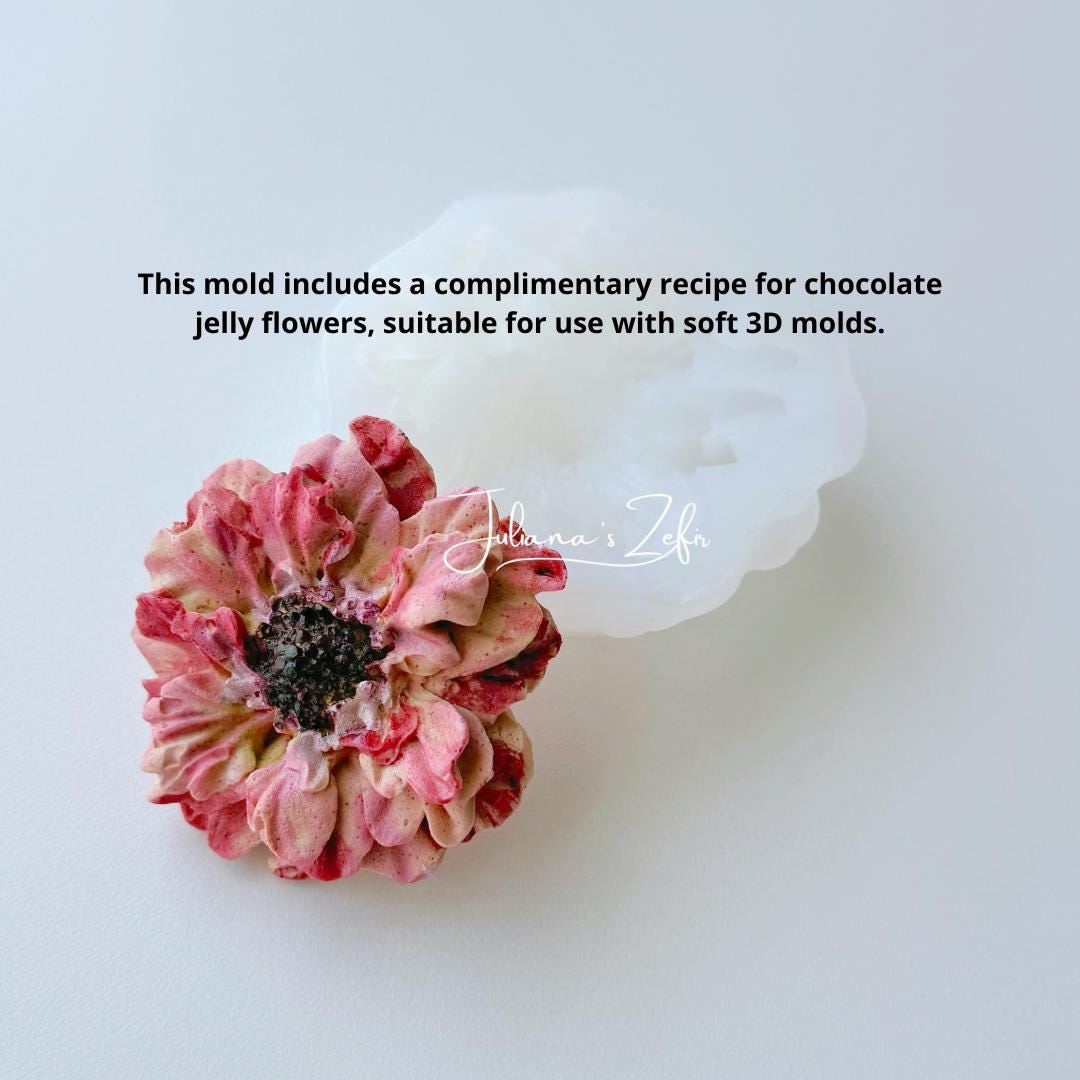 Scabiosa Silicone Mold | food grade marshmallow zefir decorating tool
