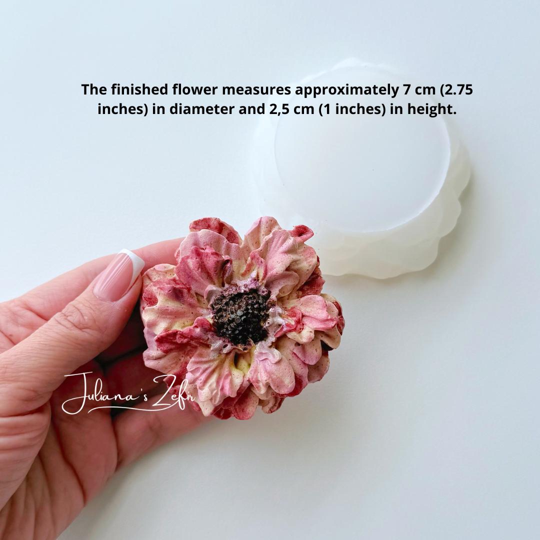 Scabiosa Silicone Mold | food grade marshmallow zefir decorating tool