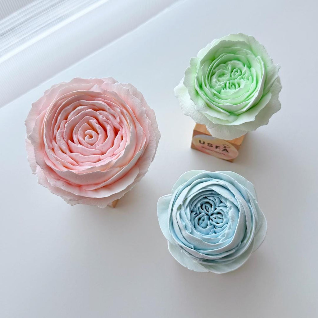 Pastel Palette Dry Spray Color System – Zefir Piped Flower Baking Decorations (Set of 5)