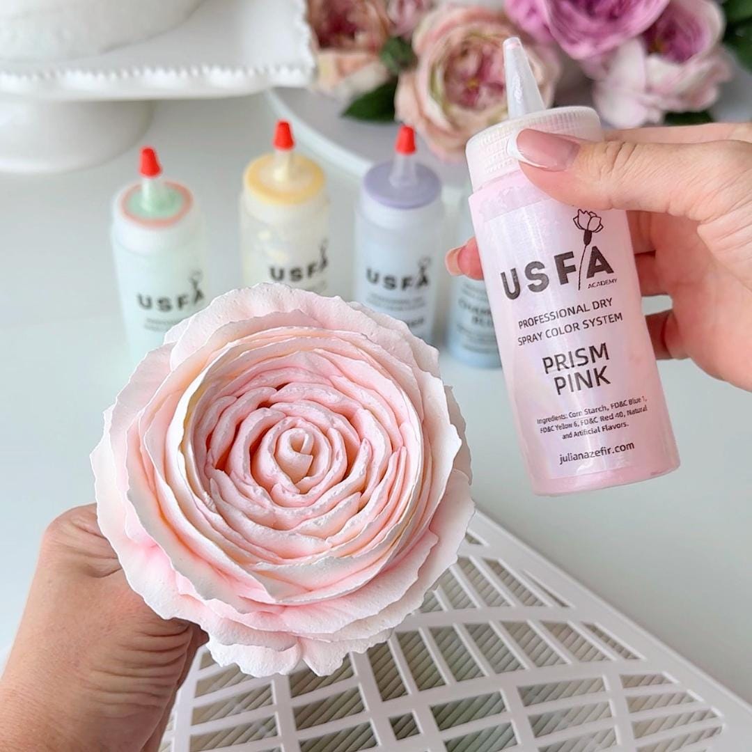 Prism Pink Dry Spray Color System – Airbrush Alternative for Piped Flowers
