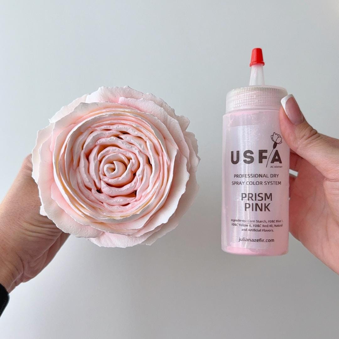 Prism Pink Dry Spray Color System – Airbrush Alternative for Piped Flowers