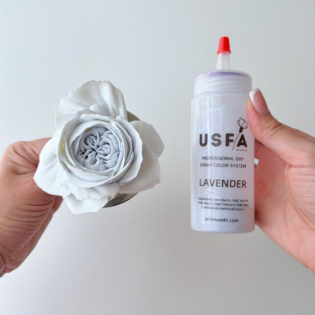 Lavender Dry Spray Color System – Airbrush Alternative for Piped Flowers