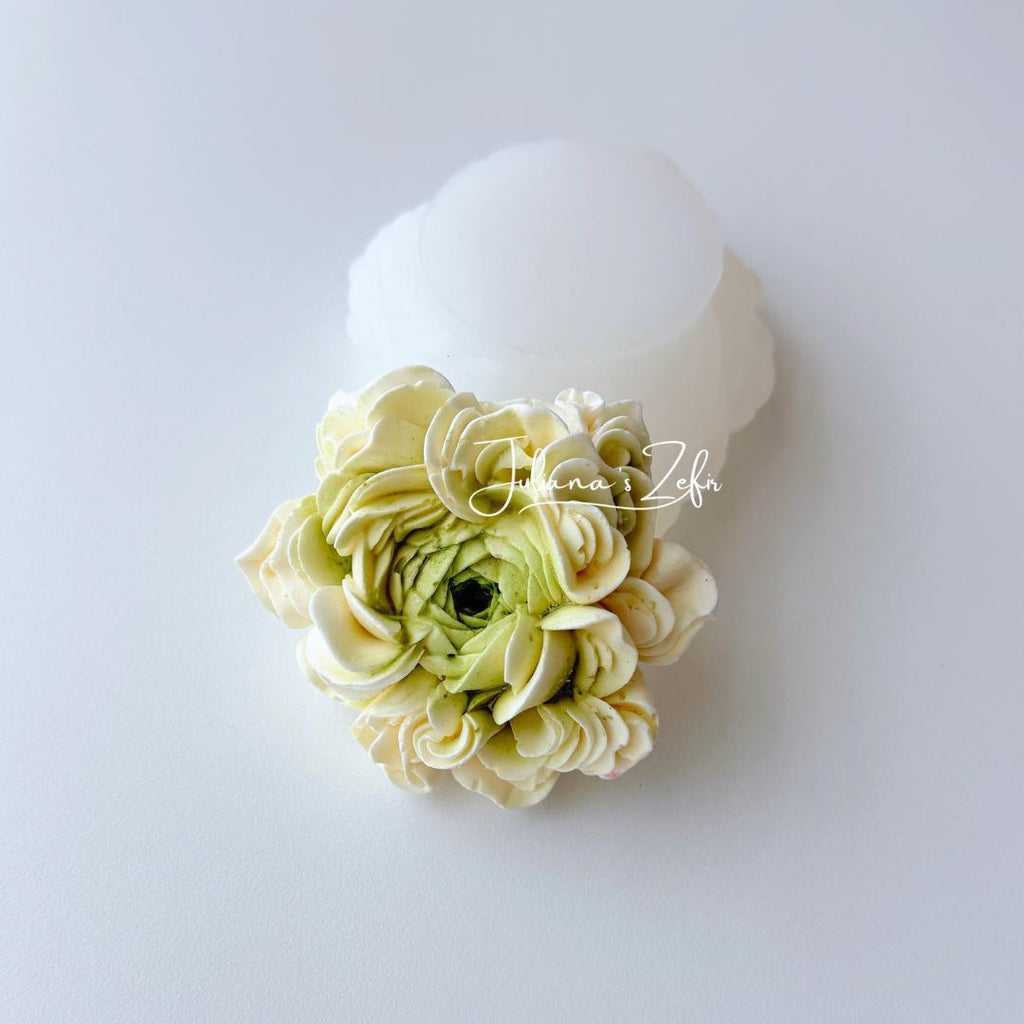 Ranunculus Silicone Mold | food grade marshmallow zefir decorating tool