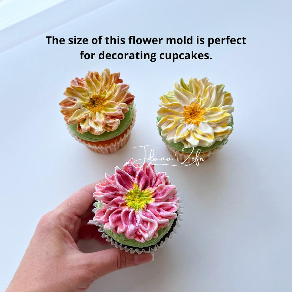 Chrysanthemum Bolte Soft Silicone Mold | food grade marshmallow zefir decorating tool