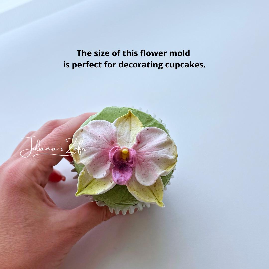 Orchid Soft Silicone Mold | food grade marshmallow zefir decorating tool