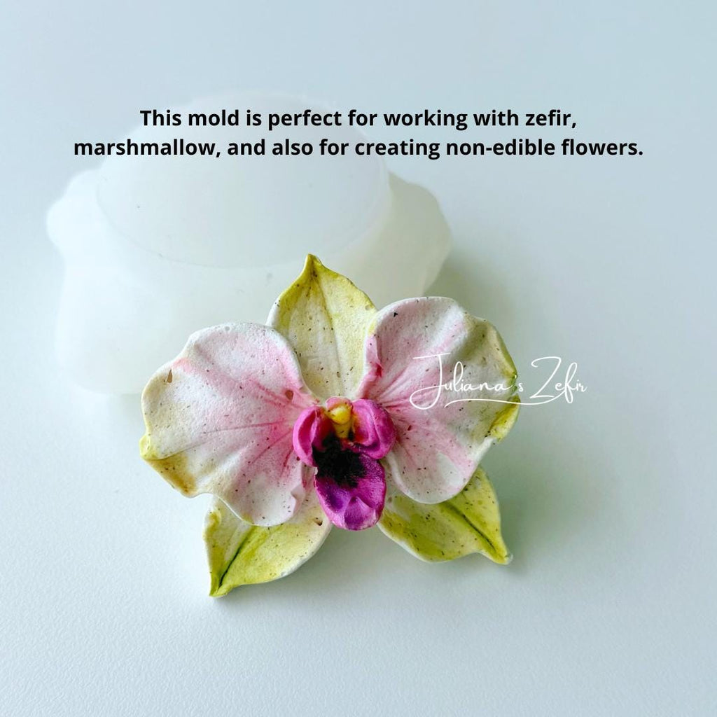 Orchid Soft Silicone Mold | food grade marshmallow zefir decorating tool