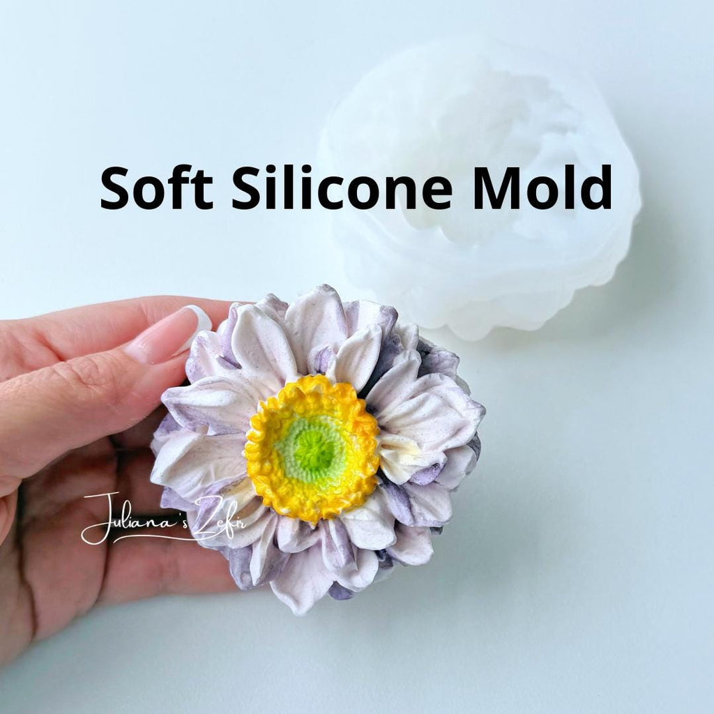 Gerbera Silicone Mold | food grade marshmallow zefir decorating tool