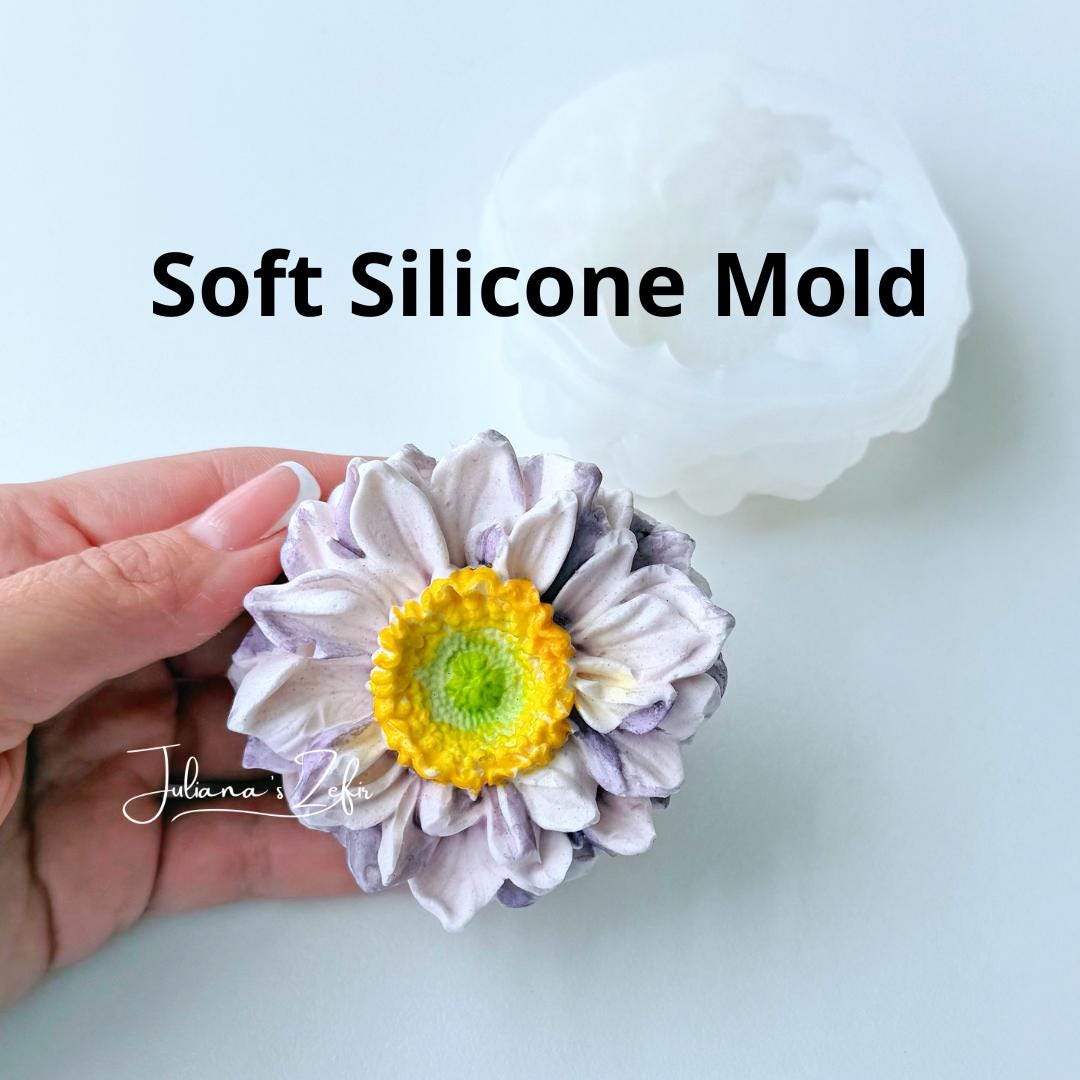 Gerbera Silicone Mold | food grade marshmallow zefir decorating tool