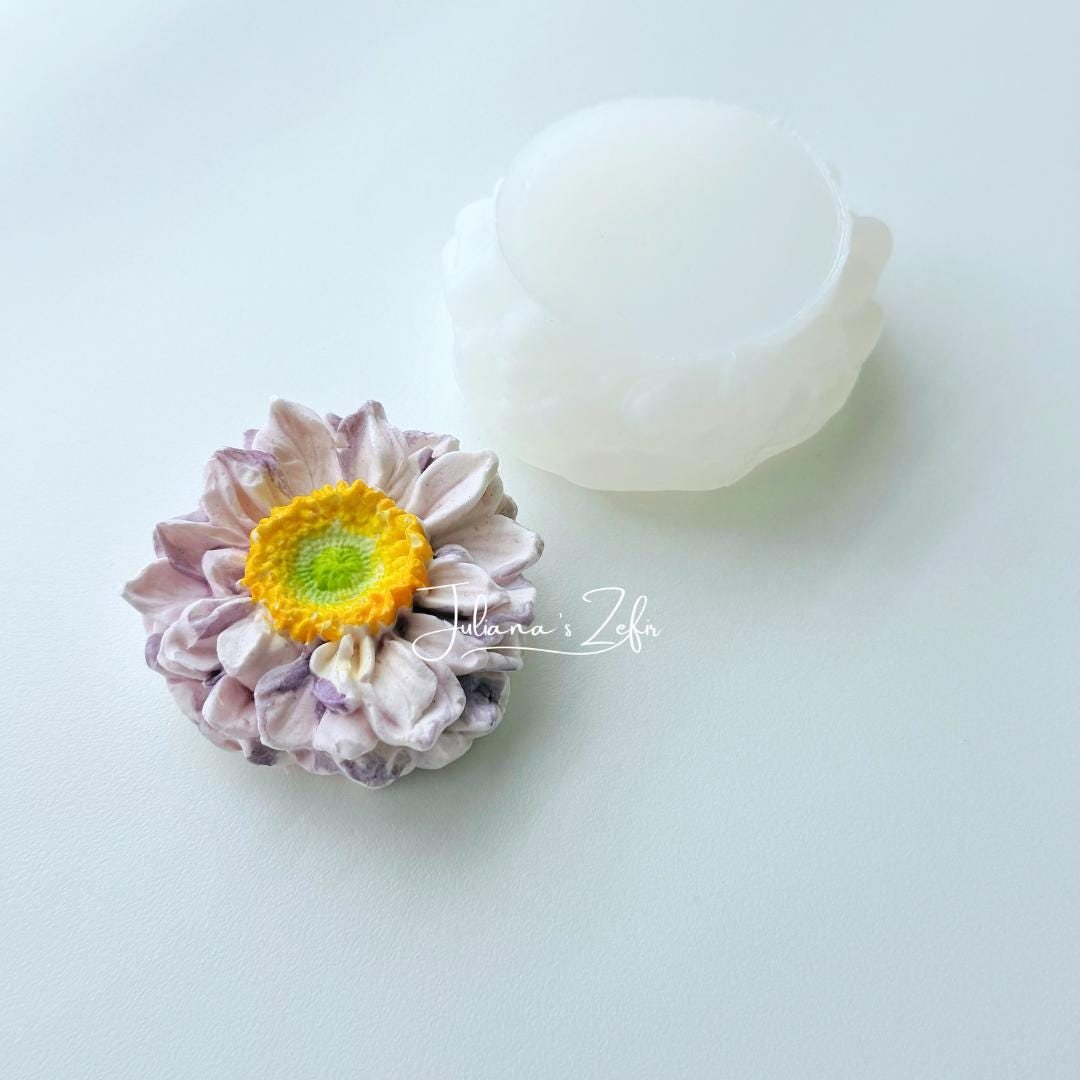 Gerbera Silicone Mold | food grade marshmallow zefir decorating tool