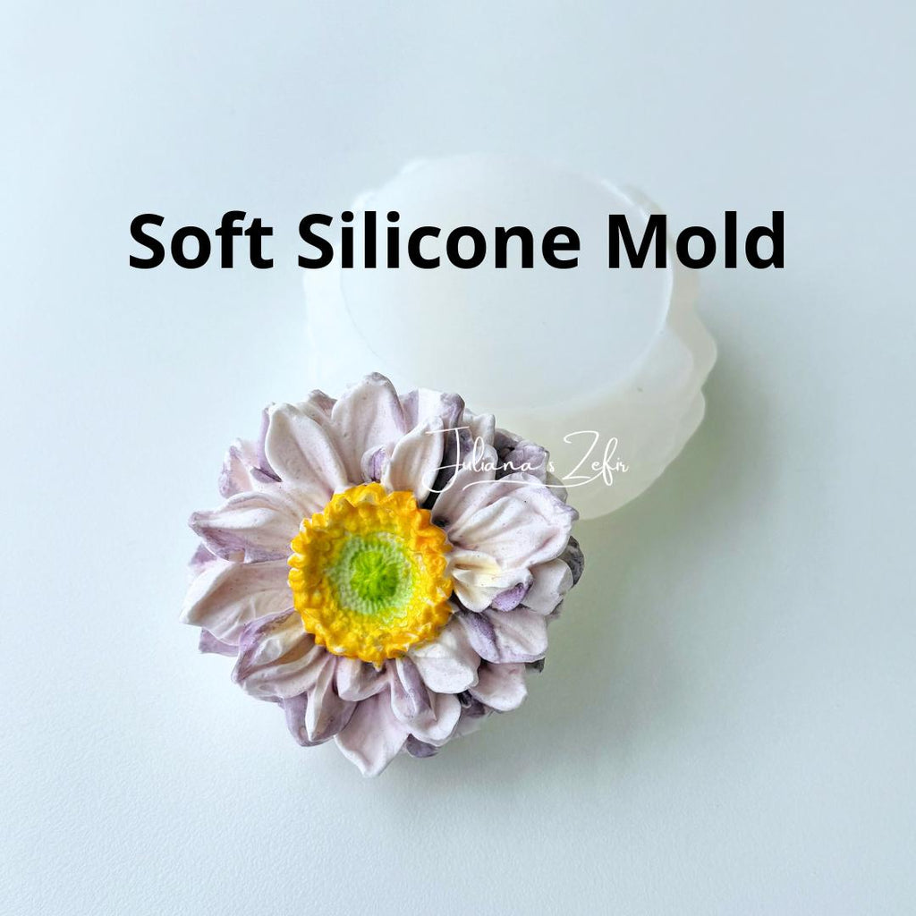 Gerbera Silicone Mold | food grade marshmallow zefir decorating tool