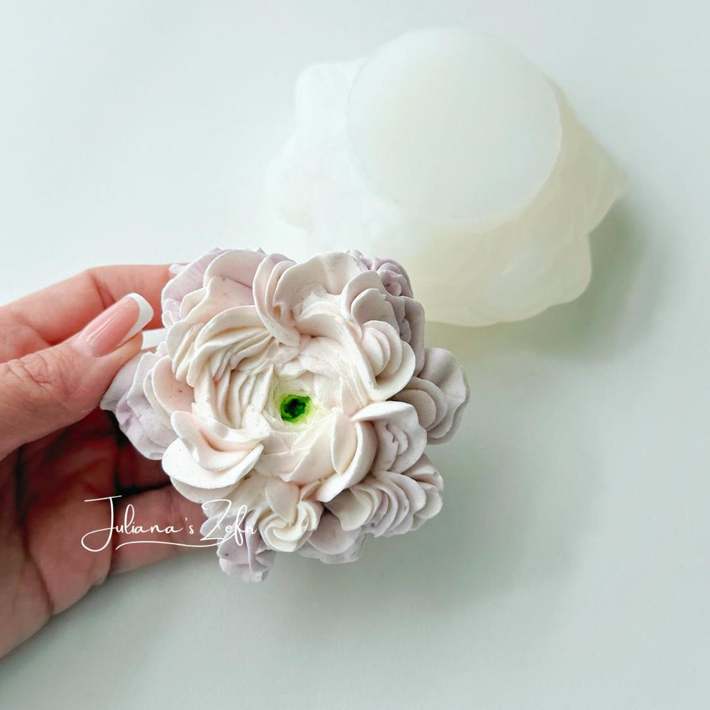Ranunculus Silicone Mold | food grade marshmallow zefir decorating tool