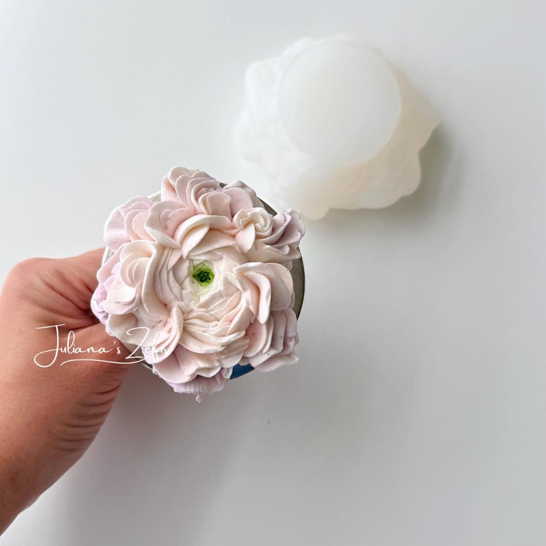 Ranunculus Silicone Mold | food grade marshmallow zefir decorating tool