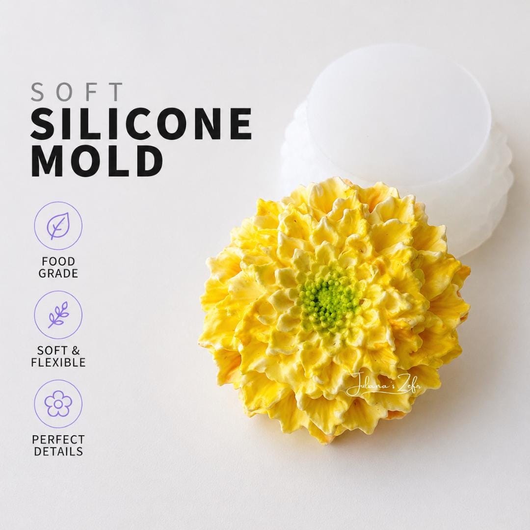 Marigold Silicone Mold | food grade marshmallow zefir decorating tool