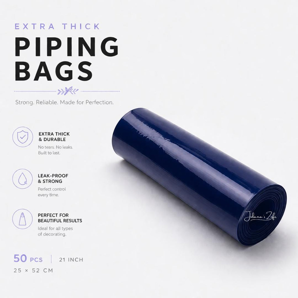 50 Extra Thick Piping Bags | food grade for any type of cream