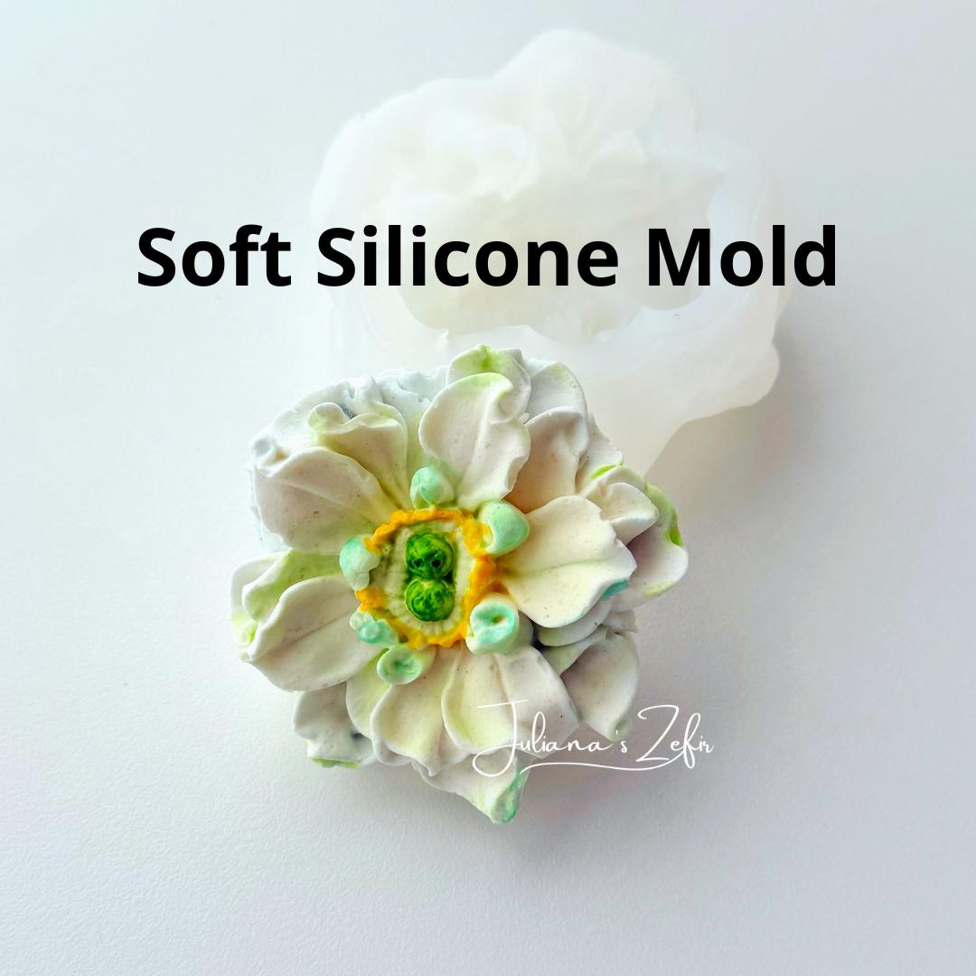 Rose Perle d'Or Silicone Mold | food grade marshmallow zefir decorating tool