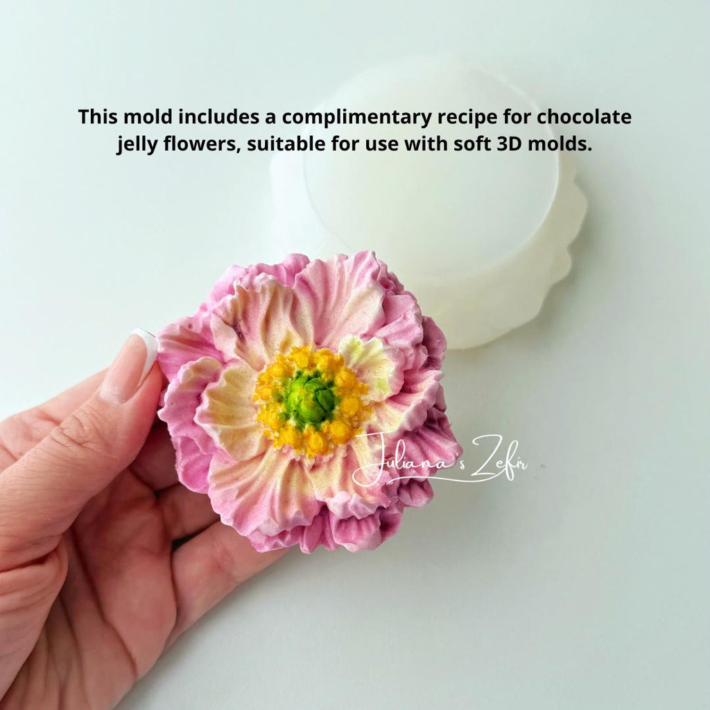 Peony First Arrival Silicone Mold | food grade marshmallow zefir decorating tool