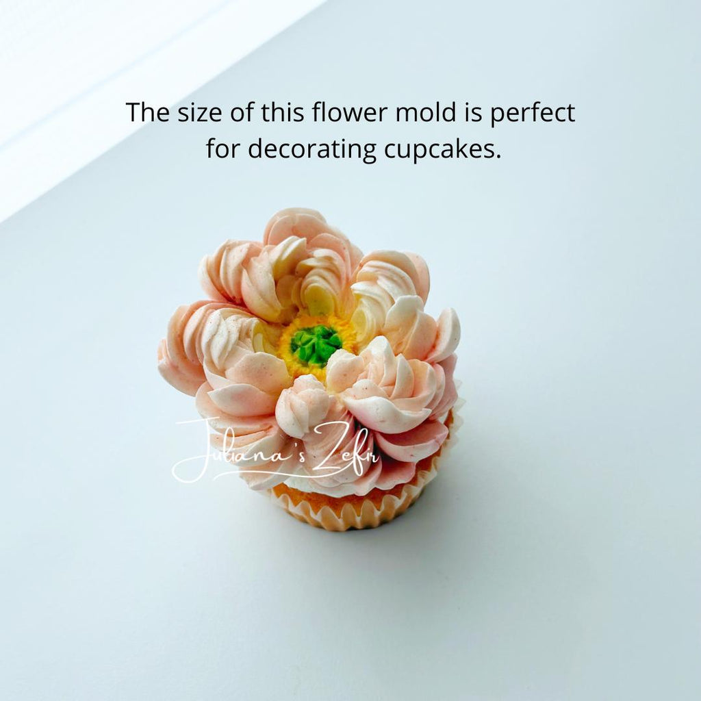 Peony Coral Charm Silicone Mold | food grade marshmallow zefir decorating tool