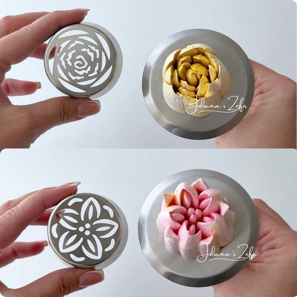 Set of 23 XL Russian Piping Tulip Tips, Stainless Steel Flower Nozzles