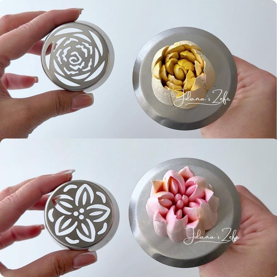 Set of 23 XL Russian Piping Tulip Tips, Stainless Steel Flower Nozzles