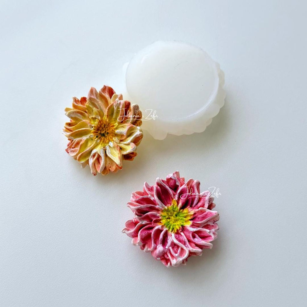 Chrysanthemum Bolte Soft Silicone Mold | food grade marshmallow zefir decorating tool