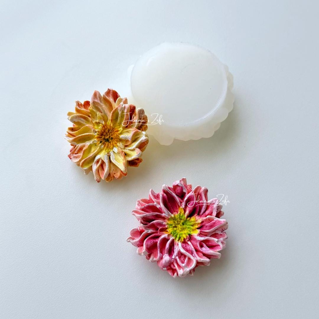 Chrysanthemum Bolte Soft Silicone Mold | food grade marshmallow zefir decorating tool