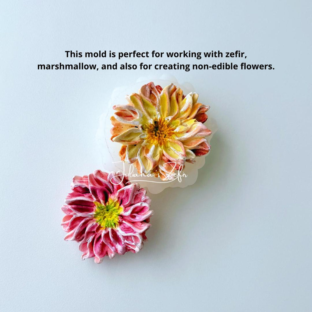 Chrysanthemum Bolte Soft Silicone Mold | food grade marshmallow zefir decorating tool