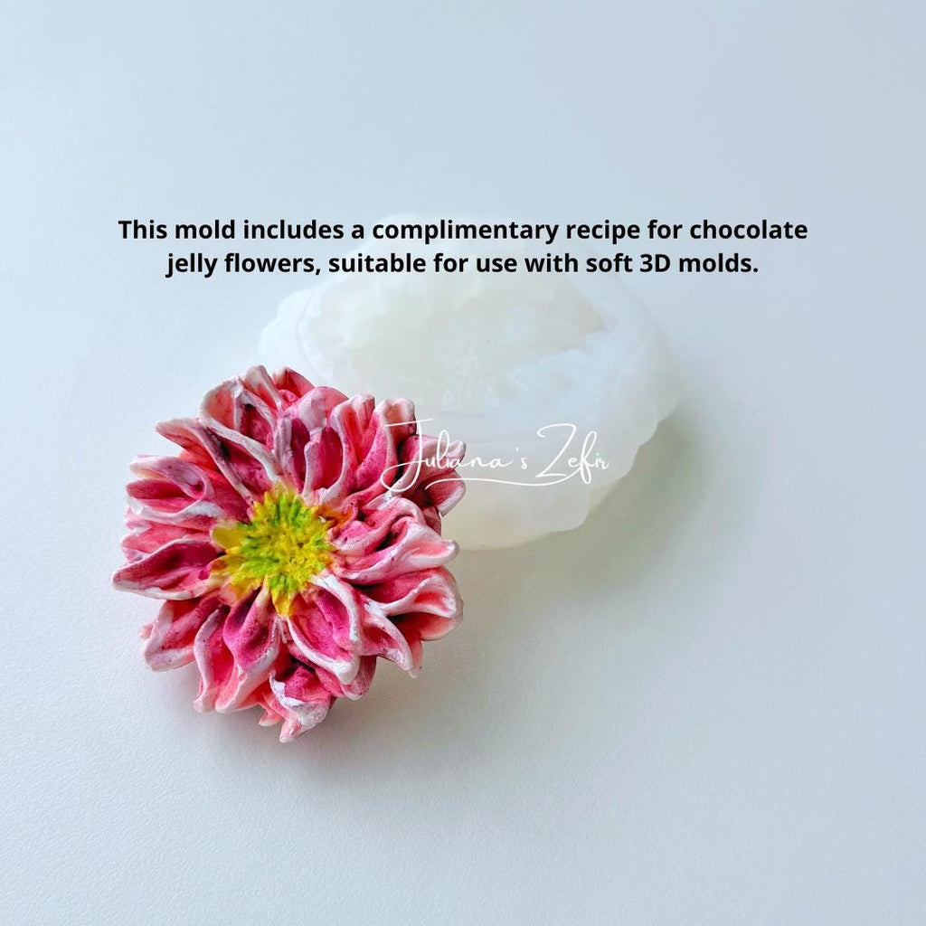 Chrysanthemum Bolte Soft Silicone Mold | food grade marshmallow zefir decorating tool