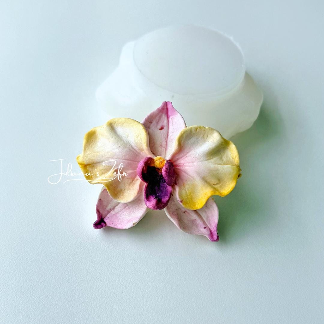 Orchid Soft Silicone Mold | food grade marshmallow zefir decorating tool