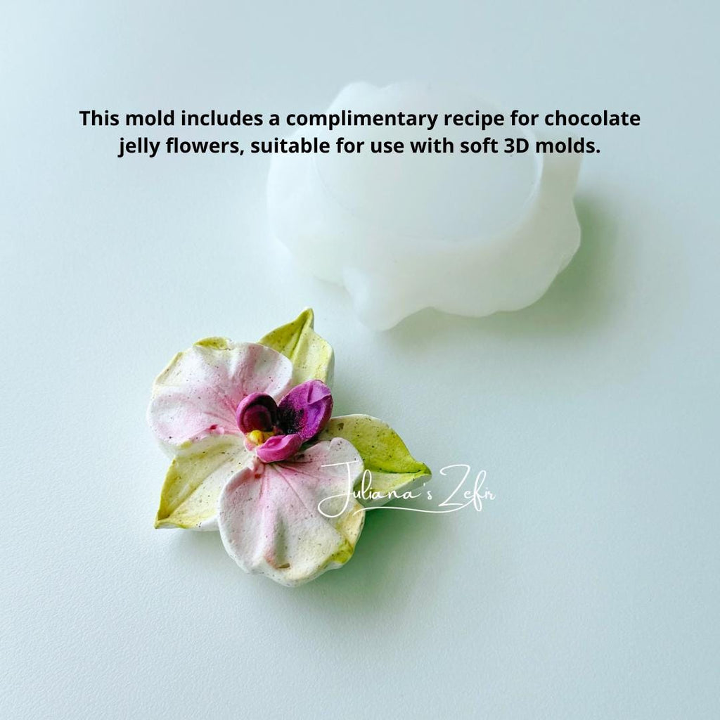 Orchid Soft Silicone Mold | food grade marshmallow zefir decorating tool