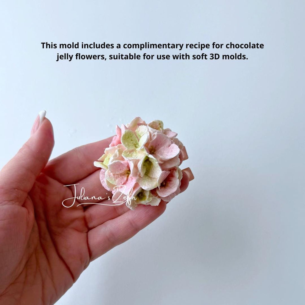 Hydrangea Small Soft Silicone Mold | food grade marshmallow zefir decorating tool