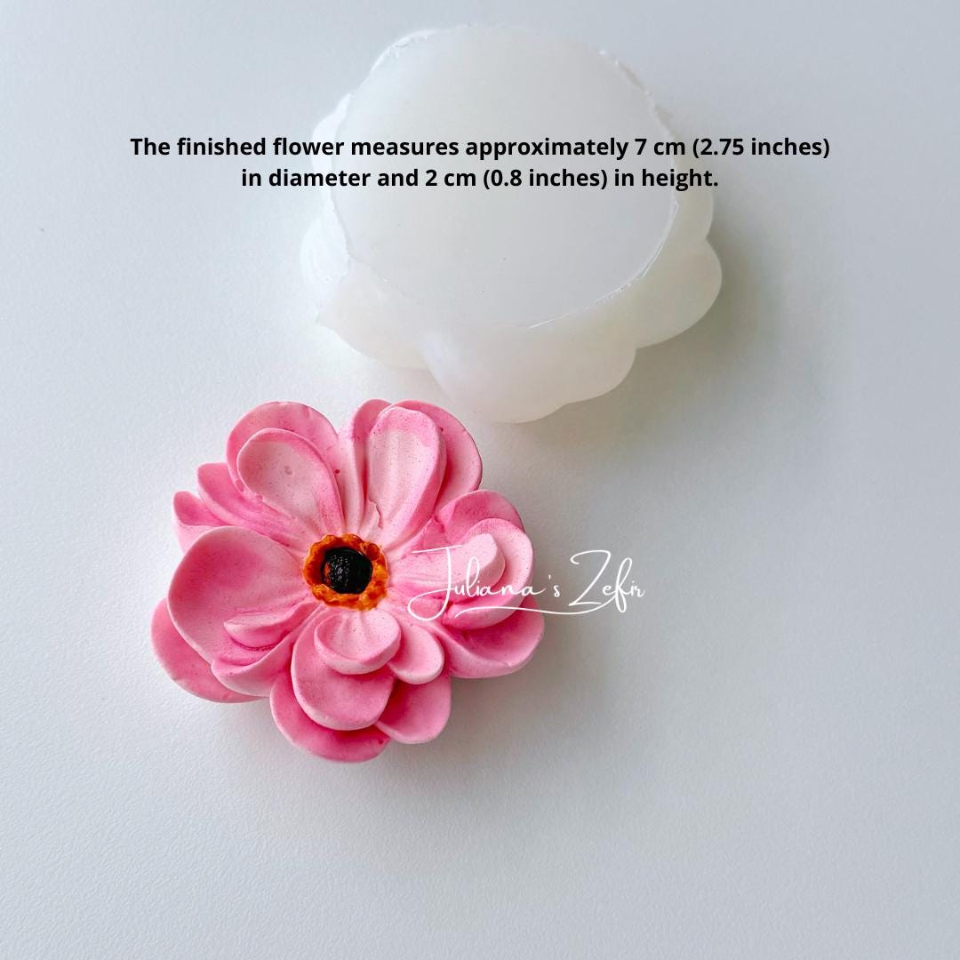 Ranunculus Helios Silicone Mold | food grade marshmallow zefir decorating tool