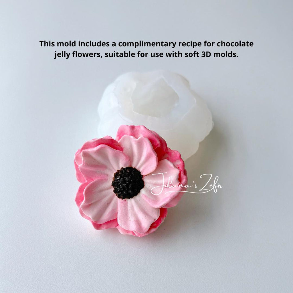 Anemone Silicone Mold | food grade marshmallow zefir decorating tool
